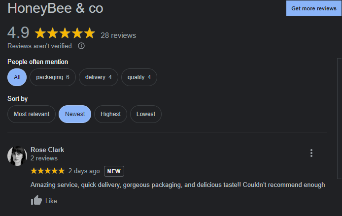 HoneyBeeandco.uk tweet media