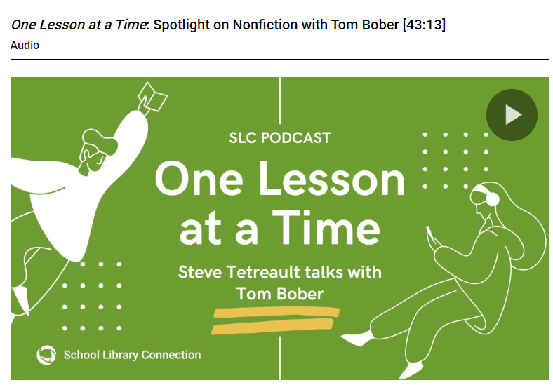 BloomsburyLU's tweet photo. Have you listened to this month's #OneLessonataTime podcast yet? @DrTLovesBooks talks nonfiction with @CaptainLibrary! You don't want to miss this one 🤩
https://t.co/F6kS2o6dUH https://t.co/6qrEt4xuGE