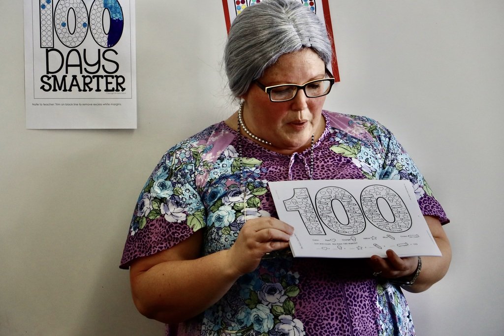 It may seem like students just went back to school, but today marks the 100th school day for ICSD. Elementary students know how to celebrate with many donning rollers and walking with canes as they try to represent centenarians. Learning activities emphasized the number 100.