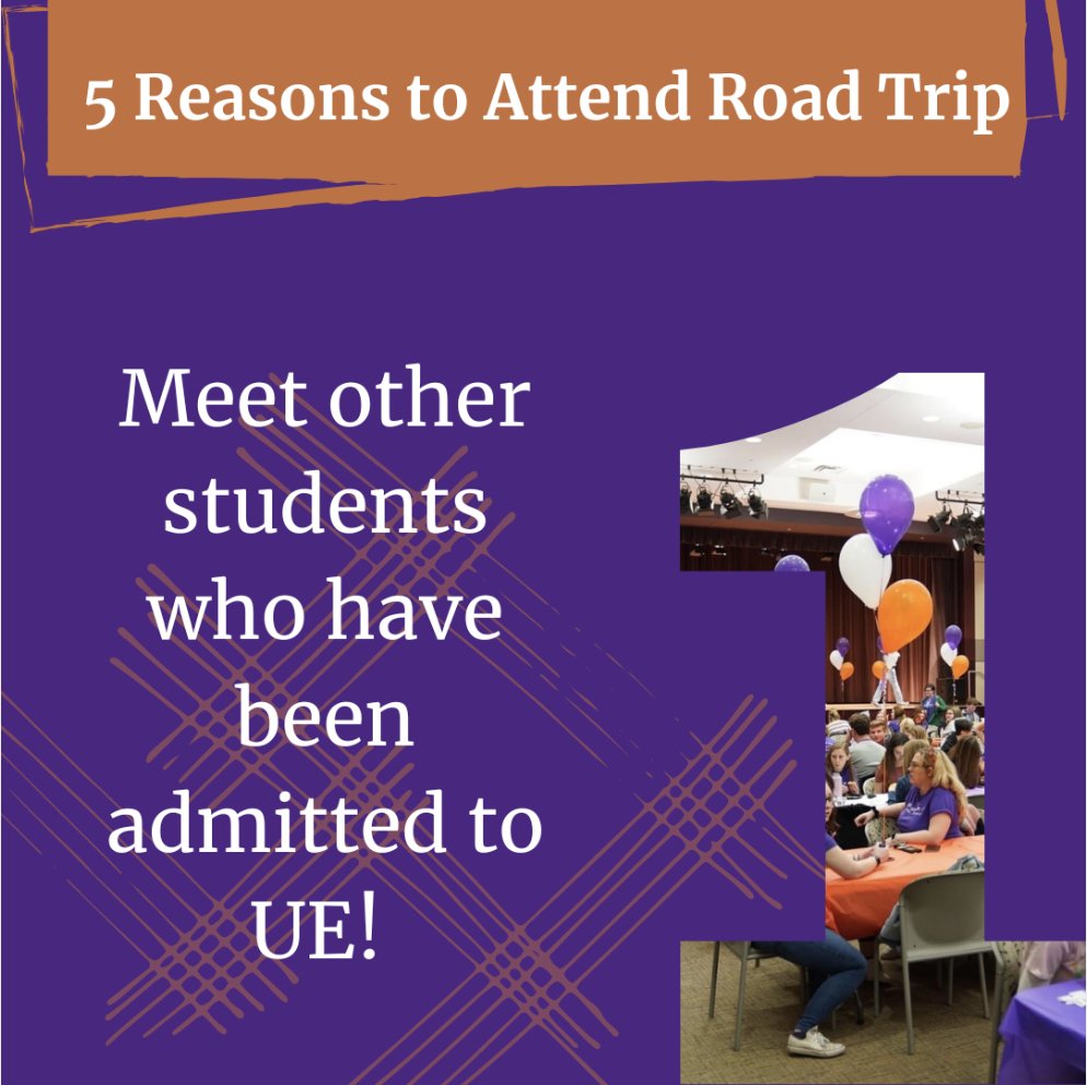 UEAdmission's tweet photo. Road Trip is a great way to meet your potential classmates! By the end of the weekend, many Road Trippers have found their new best friends or even future roommates! https://t.co/SoNKkFFlTd
