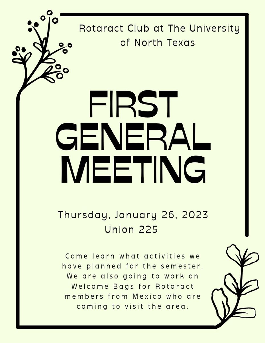 Hello everyone! We look forward to seeing you at our first meeting of the semester, this Thursday at 5pm.