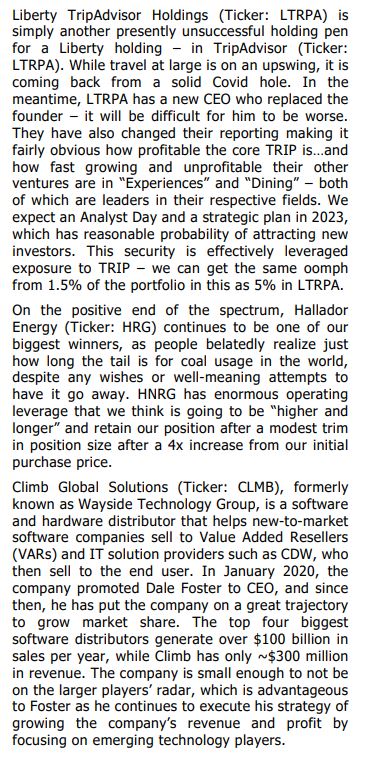 _iinvested's tweet photo. 4Q22 Cove Street Capital on $LTRPA, $HRG, $CLMB, $VMD, $IAC
https://t.co/rhFt0wnaNl

More fund letters here:
https://t.co/3oryPBJeFz https://t.co/s89BNCSibq