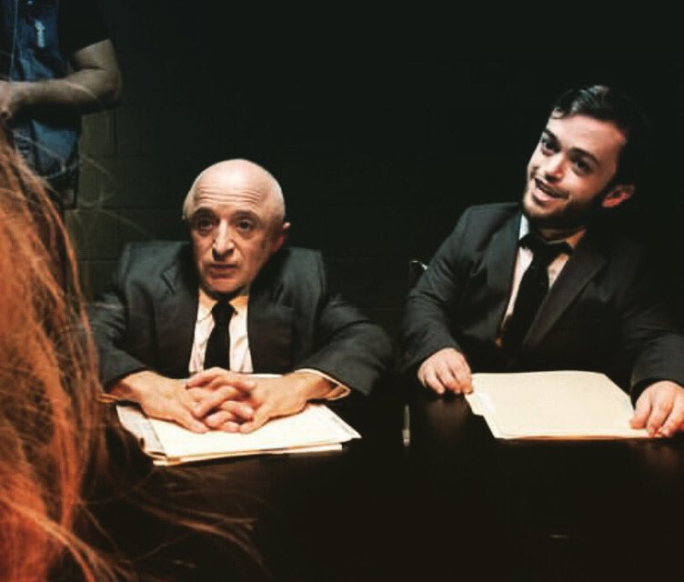 Actors in action, #bts on the set of @bloodybridgetfilm with Evan Eckenrode playing father/son lawyers, opposite @anadimont, directed by @richardelfman

#bloodybridget #lawyers #vampires #thevoodooyoudo #actorslife #castingdirector #workpost