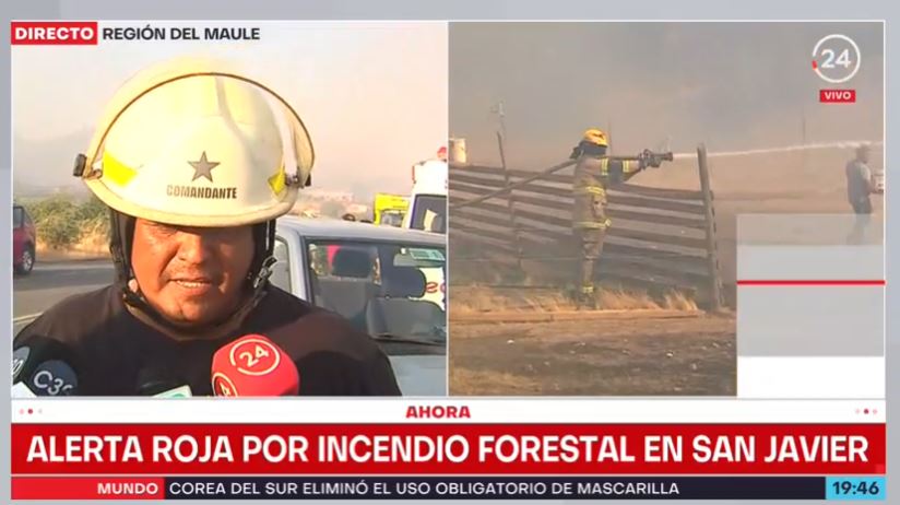 ⭕ #AHORA24H |  Alerta roja por incendio forestal en San Javier. 

En vivo por #Canal24Horas 📺 

➡️ bit.ly/3mCBZzY