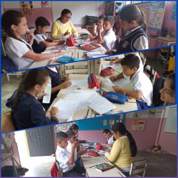 Actividades pedagógicas con las y los estudiantes de 4to-5to y 6to grado.
