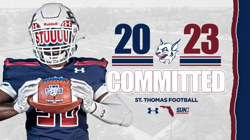 Blessed to announce I’m committed to <a href="/STU_Football/">STU Football</a> <a href="/_Jerome_Smith/">Jerome Smith</a> <a href="/Coach_Baham/">Robert Baham Jr.</a>