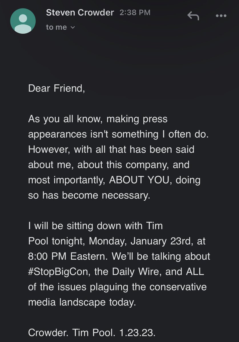 INGSOCtimes's tweet photo. @scrowder @Timcast psh, you’re so disingenuous with this entire situation. i’ve lost tons of respect for you during this nonsensical situation that you caused. this is 100% on you, take accountability, be a man, move on. https://t.co/moIFSnPlm3