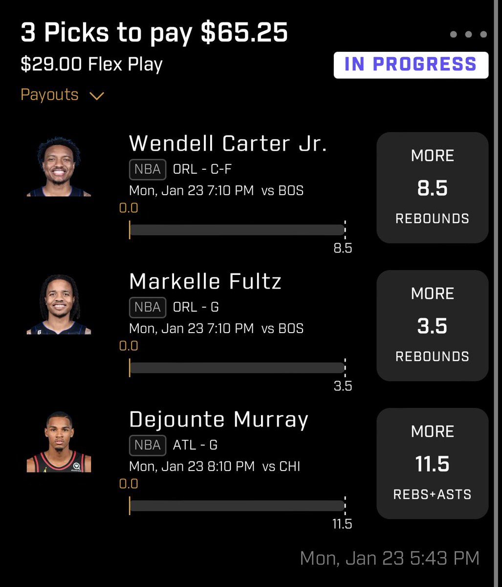 pinkslipsbets's tweet photo. I always forget to keep the Twitter active, here’s tonight’s slip! FLEX/INSURE on @PrizePicks or @UnderdogFantasy 

@propsdotcash for the 📊

#GamblingTwitter https://t.co/x2HoBqvuKt