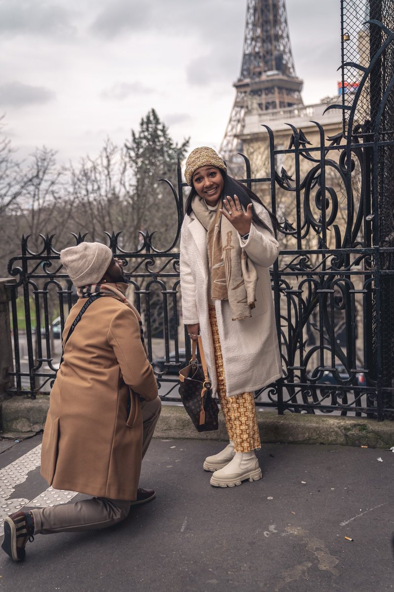 Richie_RACKED's tweet photo. She said yes! 💙 

On January 22, 2023, In Paris https://t.co/IN9hdbKP6g