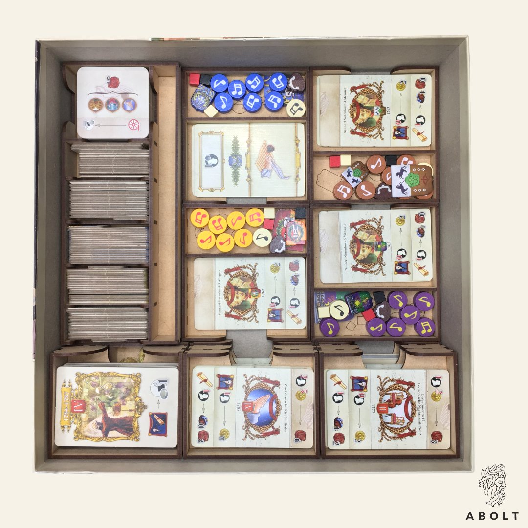 abolt_es's tweet photo. #Inserto para #Lacrimosa de #Devir. Válido para juego enfundado y almacenaje vertical/horizontal. Con cajas independientes para cada jugador, cartas, tokens y tarjetas, es una fantástica manera de hacer más ameno el setup y tenerlo todo ordenado. 

Info: https://t.co/3ig6LweXsf https://t.co/mfNeZMhjnK