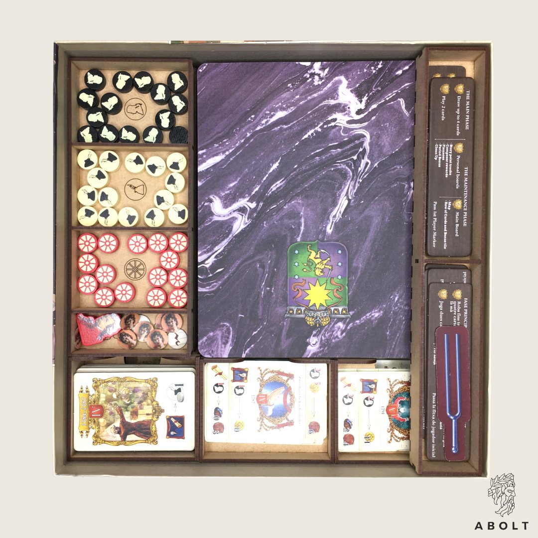 abolt_es's tweet photo. #Inserto para #Lacrimosa de #Devir. Válido para juego enfundado y almacenaje vertical/horizontal. Con cajas independientes para cada jugador, cartas, tokens y tarjetas, es una fantástica manera de hacer más ameno el setup y tenerlo todo ordenado. 

Info: https://t.co/3ig6LweXsf https://t.co/mfNeZMhjnK