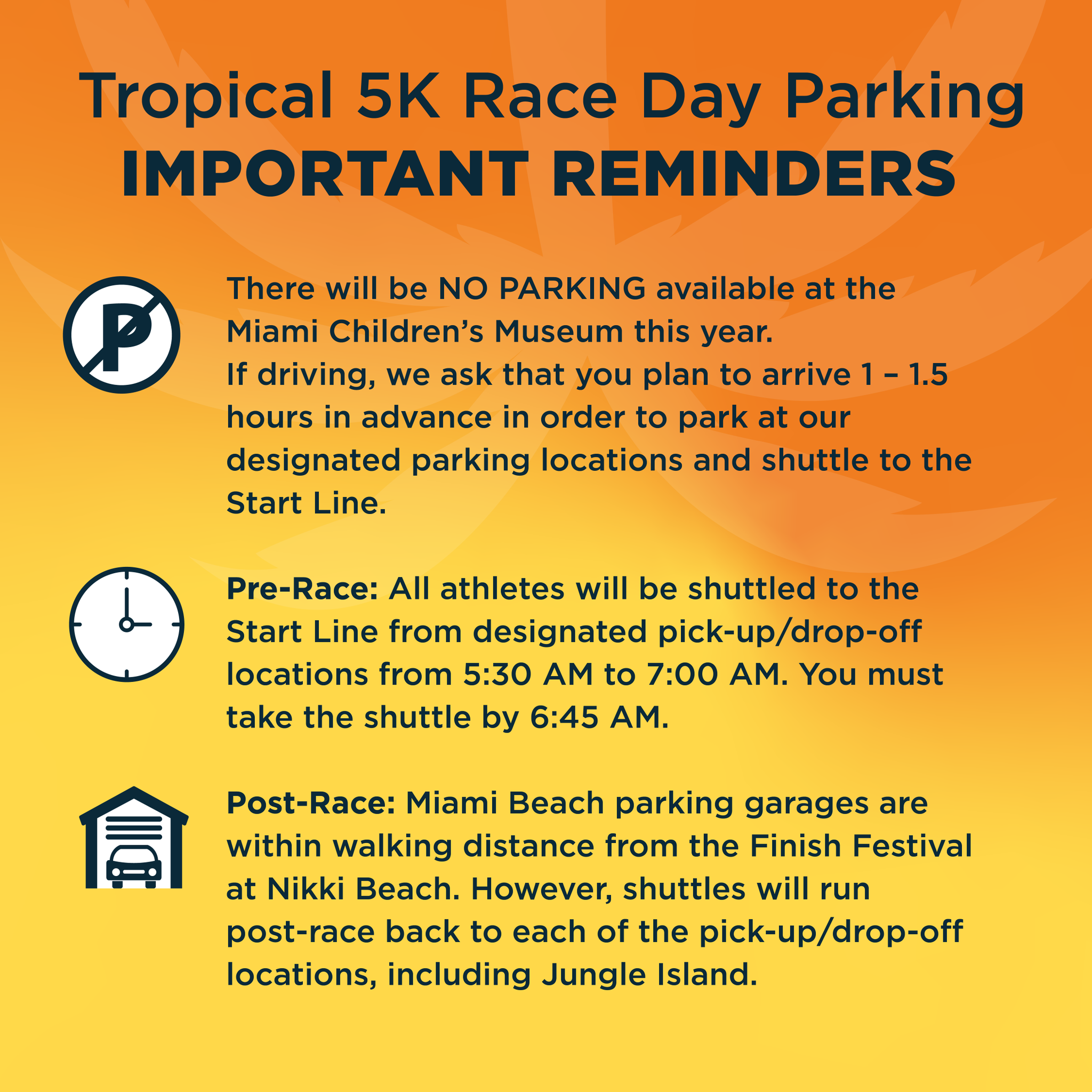 Miami Marathon on Twitter "Attention Tropical 5k runners!🚨 There will