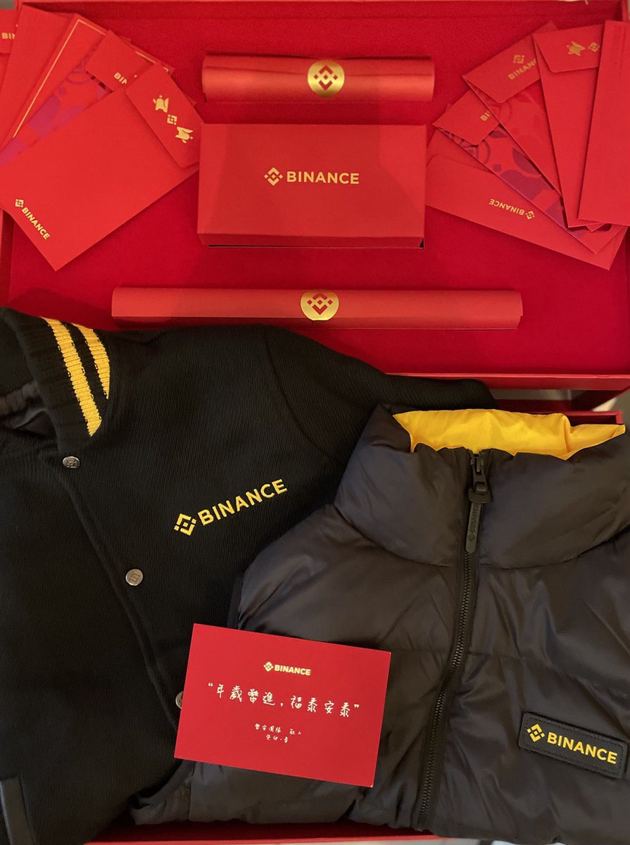 The #BinanceRabbit goodie bag.