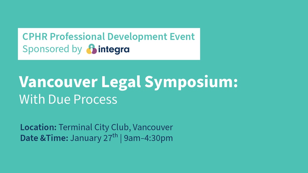 Integra (@integra_connect) on Twitter photo Attn <a href="/CPHRBC/">CPHR BC & Yukon</a> members: Join us for the Vancouver Legal Symposium, sponsored by Integra! We’ll be sharing our expert insights on dealing with employee health events. Hope to see you there:
eweb.cphrbc.ca/eweb/DynamicPa… Attn <a href="/CPHRBC/">CPHR BC & Yukon</a> members: Join us for the Vancouver Legal Symposium, sponsored by Integra! We’ll be sharing our expert insights on dealing with employee health events. Hope to see you there:
eweb.cphrbc.ca/eweb/DynamicPa…
