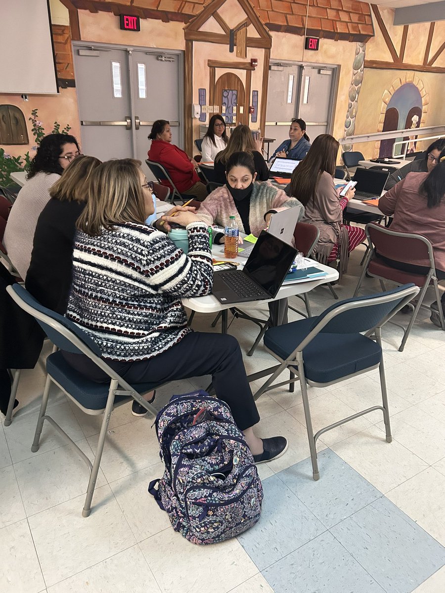EISDMath's tweet photo. Happy Monday!! Amazing collaboration during our Kinder unit planning. @EISDofSA teachers were able to see cross curricular connections between math and RLA. Thank you @StephanieBueno0 for your leadership #thegreedytriangle @MarissaLiteracy @EISDTeachLearn https://t.co/7tvNHH36Bg