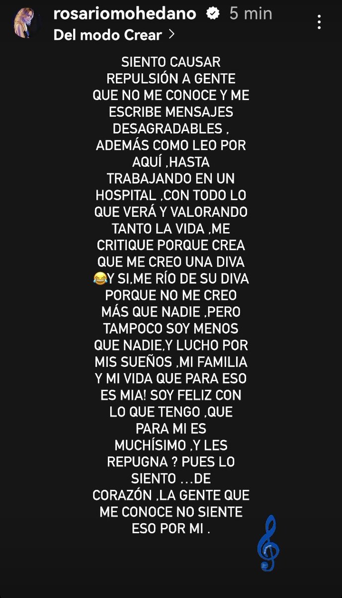 🌟Rosario Mohedano en su Instagram: "Siento causar repulsión a gente que no me conoce..." Mi ánimo para ti <a href="/RosarioMohedano/">Rosario Mohedano</a> #YoMeRebelo24E