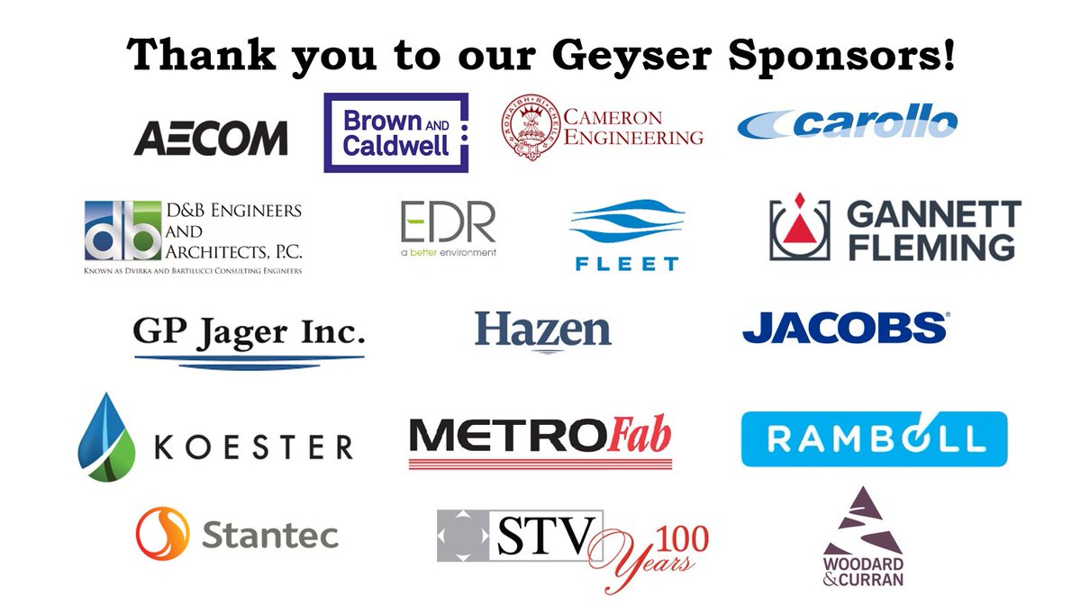 Thanks to our generous sponsors supporting #NYWEA's 95th Annual Mtg at the NYC Marriott Marquis, Feb 6-8, 2023

Sponsorship Opportunities: conta.cc/3WzqPwo

View all sponsors bit.ly/3h6D7w1

#NYWEA2023 #WaterResourceRecovery #Wastewater #Stormwater #WaterSector