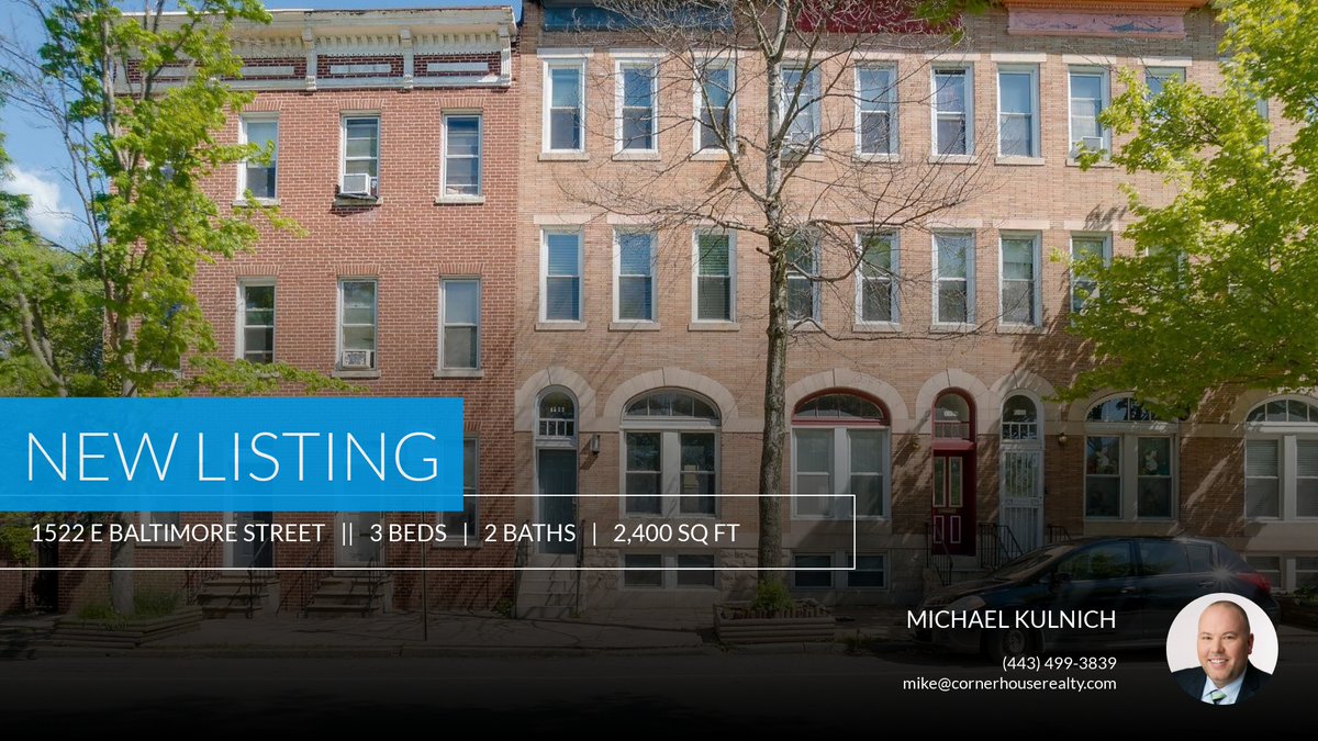 📍 New Listing 📍 Take a look at this fantastic new property that just hit the market located at 1522 E Baltimore Street 2 in Baltimore. Reach out here or at (443) 499-3839 for more information homeforsale.at/1522_E_BALTIMO…