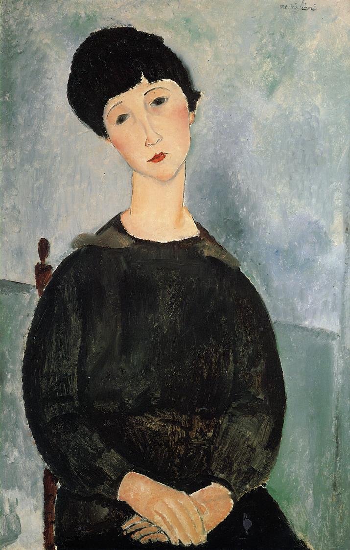 marysia_cc's tweet photo. Amedeo  Modigliani (12 July 1884 – 24 January 1920) 
Seated Young Woman, 1918 https://t.co/b0GMvZIjJy