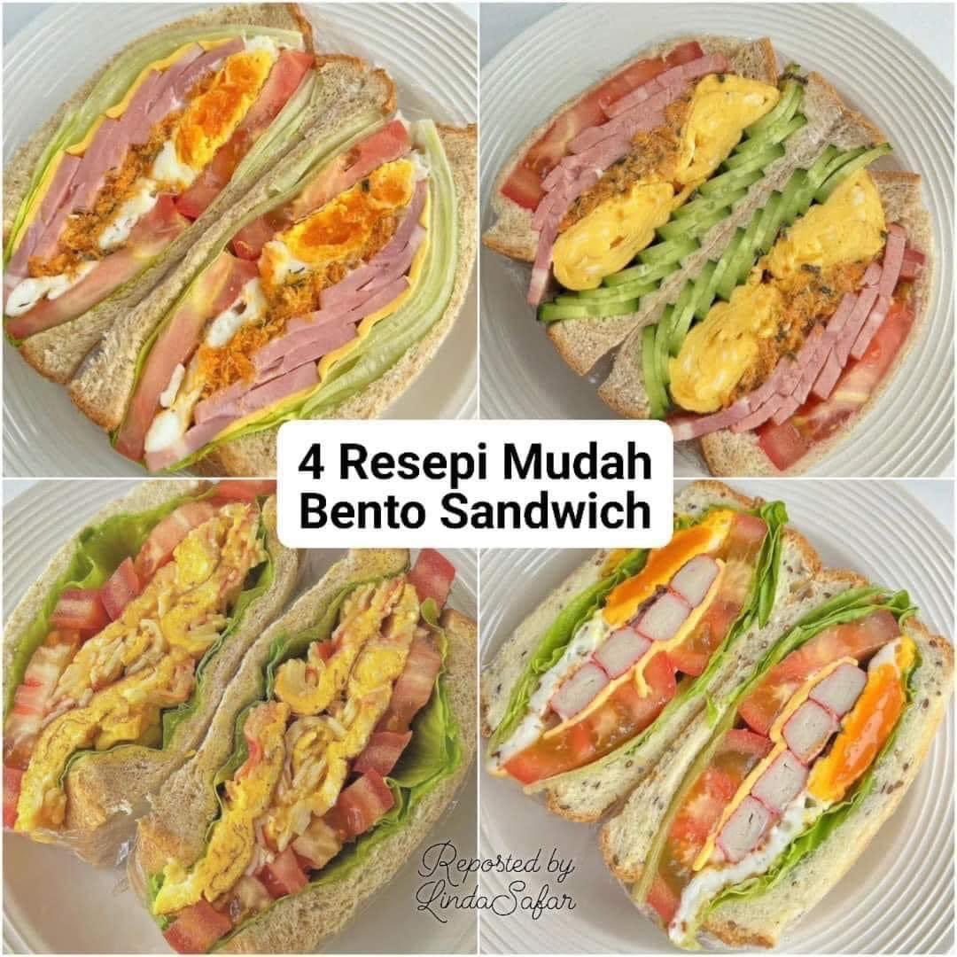 Jomkitamy's tweet photo. 4 Resepi mudah bento sandwich yang korang boleh buat di rumah! #JomKita 

Resepi ni sesuai untuk breakfast, picnic atau yang tengah diet😍

Sumber: Linda Safar https://t.co/BtrZM6TNAp