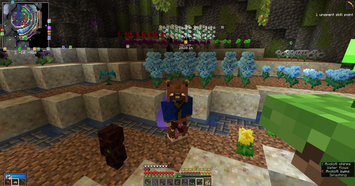Vaultdweller321's tweet photo. Worked on making some progress on the base tonight.
Got a wonderful raid from @Lark2Bird and sent everyone over to @AggroNinja89 who was running some vaults on the Void Hunter SMP https://t.co/xj8yFbLVA1