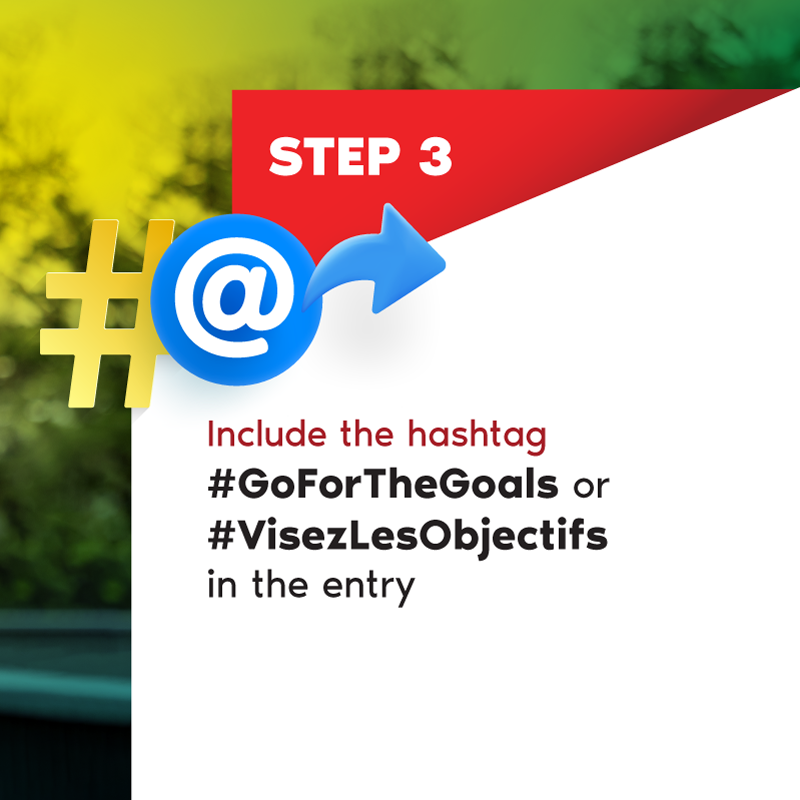 CanadaDev's tweet photo. 📢 #IDW2023 contest alert! 

Hey Canada, we’re inviting you to showcase how you plan to incorporate UN #SustainableDevelopmentGoals into your daily lives! 

Enter for a chance to meet the minister of international development and have a tree planted in your name! #GoForTheGoals