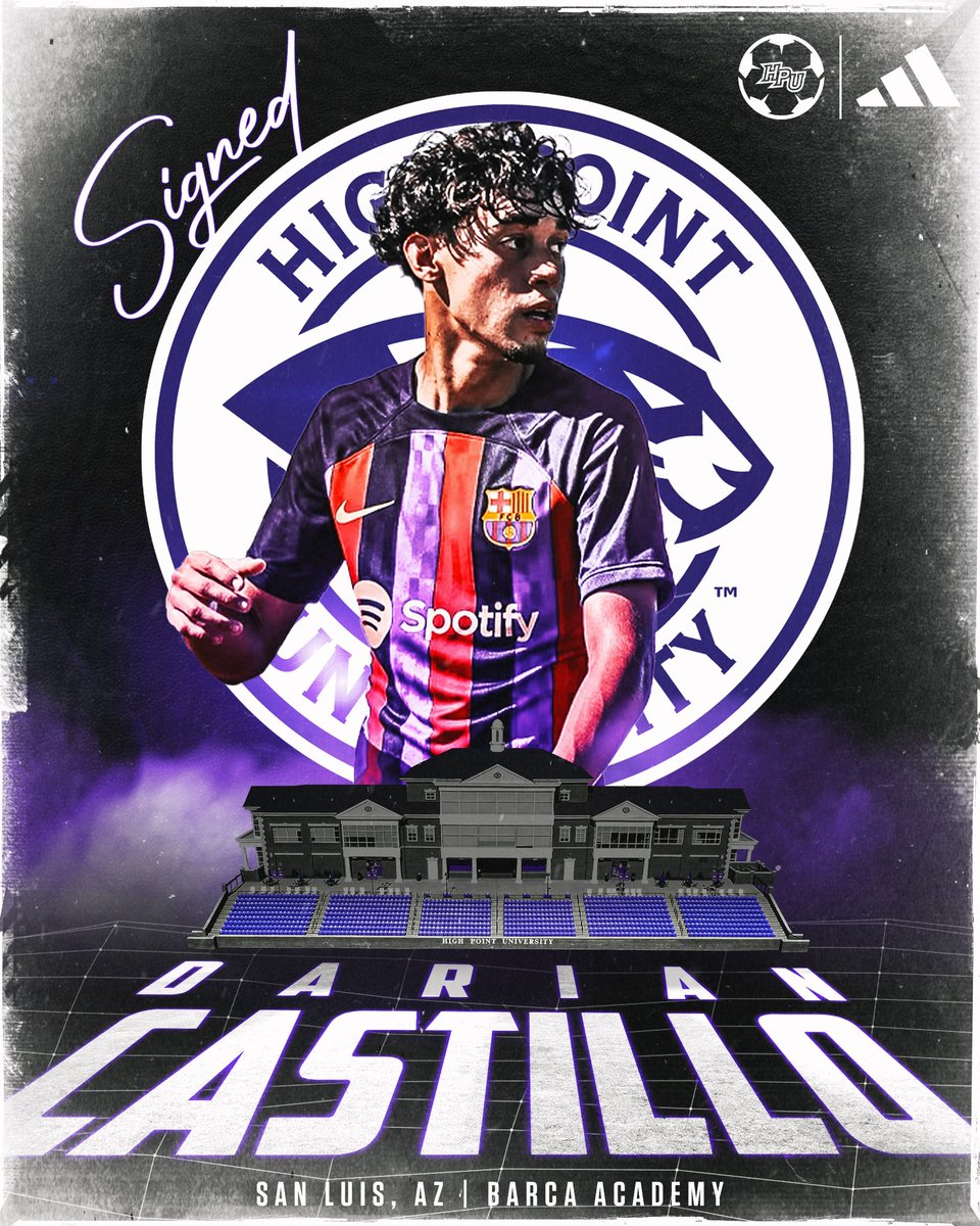 HPUMSOCCER's tweet image. Welcome to @HighPointU !

With 14 goals in 14 games, Darian Castillo is one of Most Prolific Goal Scorers in the country. The Arizona native plays at @BarcaAcademyAZ of @MLSNEXT. 

#GoHPU X #PaveYOURpath