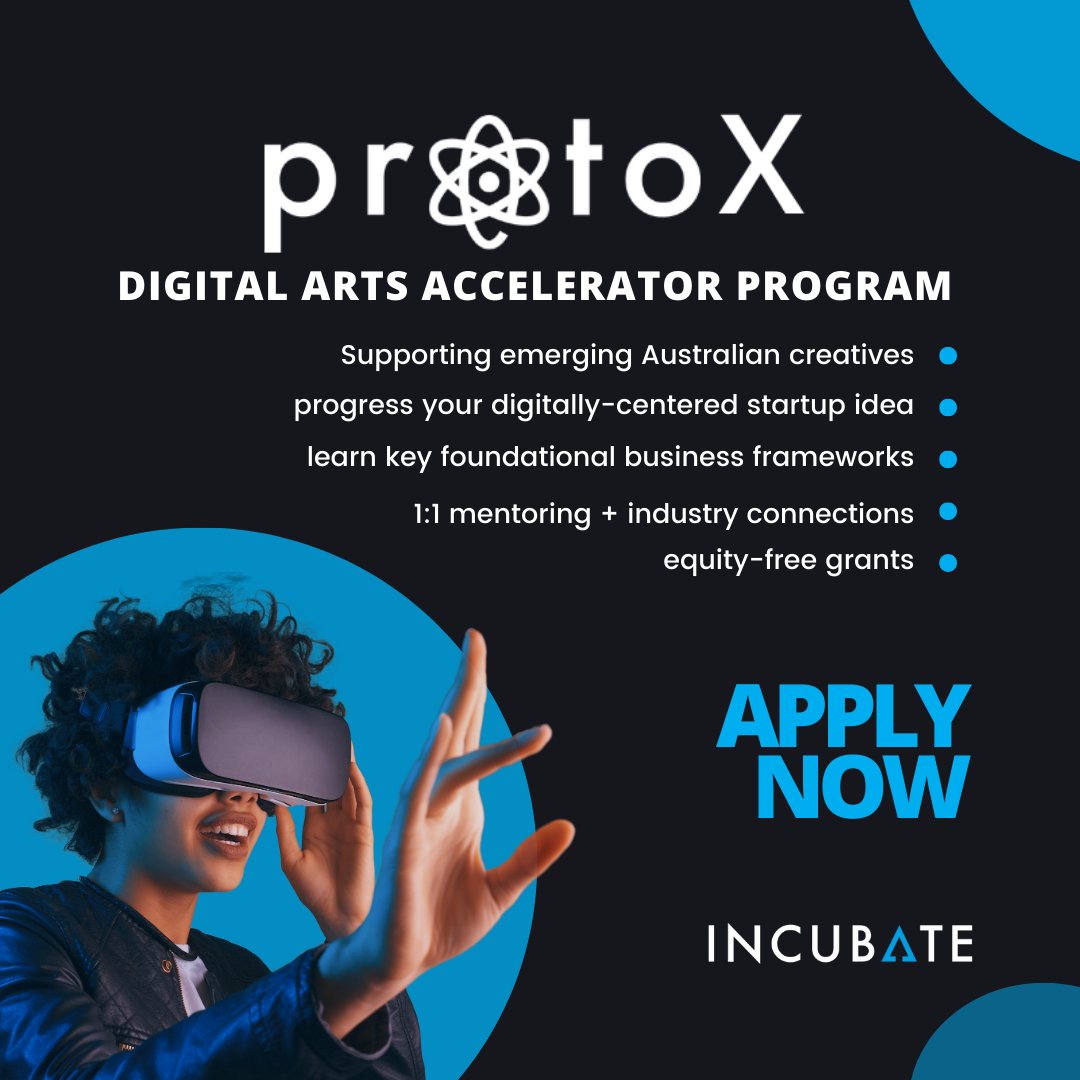 This free program encompasses 1:1 #mentoring and equity-free #grants to support the Australian #arts community. 
Sign up for our Information Session tomorrow and apply here: lnkd.in/gibp_v88
#startup #startups #startupprogram #usyd #creative #australianarts #digital