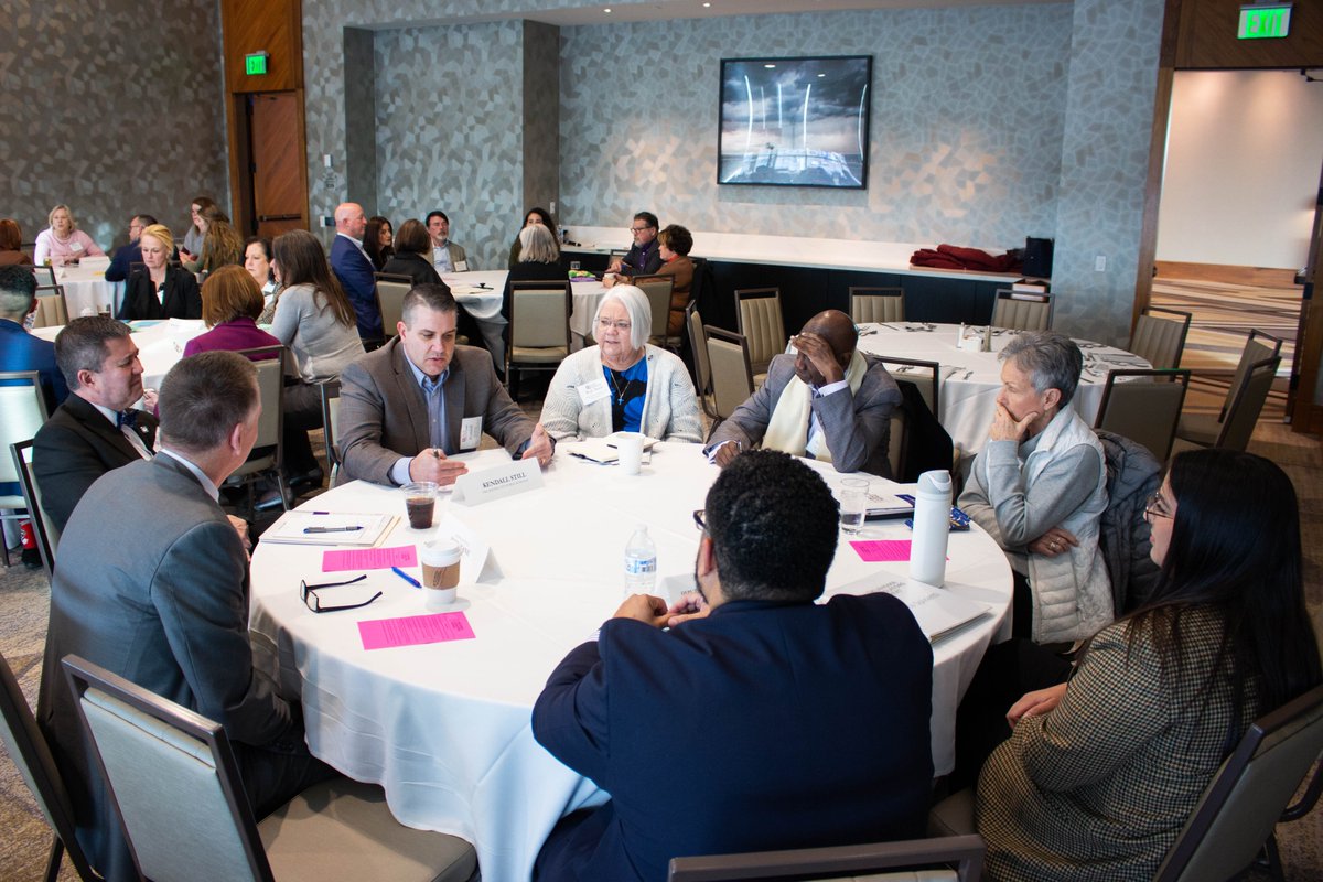 Hunt_Institute's tweet photo. Time for some professional perspectives! 

Legislators now have the opportunity to engage in small groups with #Education leaders from across Oklahoma to hear about their experiences and how policymakers can best support them in teacher recruitment and retention. #OKLR23 https://t.co/tShms6F4Ue