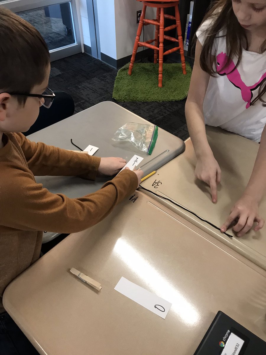 MrsAdams03's tweet photo. It was a great first day of fraction number lines. I call it “fraction number lines in a bag”. Great for inquiry and concrete understanding. https://t.co/6zByc1YvcB