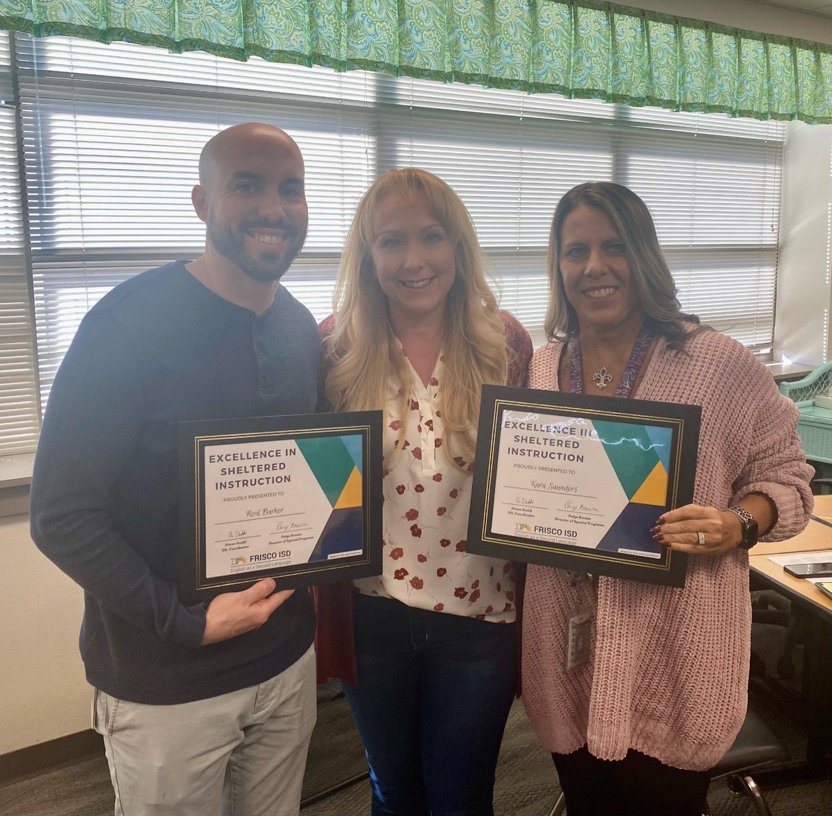 JillYoungILA's tweet photo. Loved getting to recognize these superstar teachers for their excellence in providing sheltered instruction for our EB students!!  @FISD_EB #FISDmadetoshine https://t.co/2B9rtVjU8A