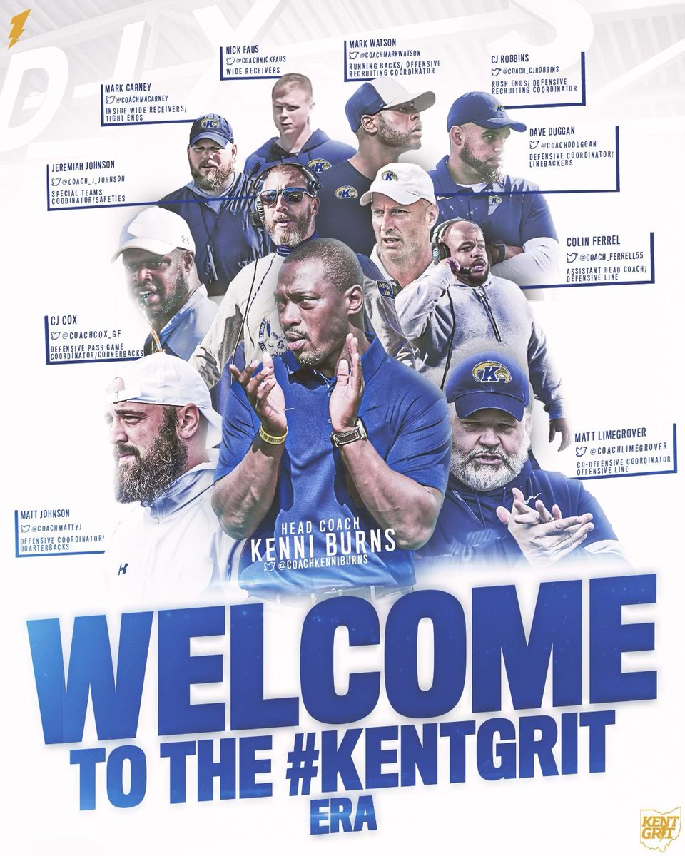Excited to welcome an ELITE group of men to lead the KentG.R.I.T. ERA⚡️

#KentGRIT