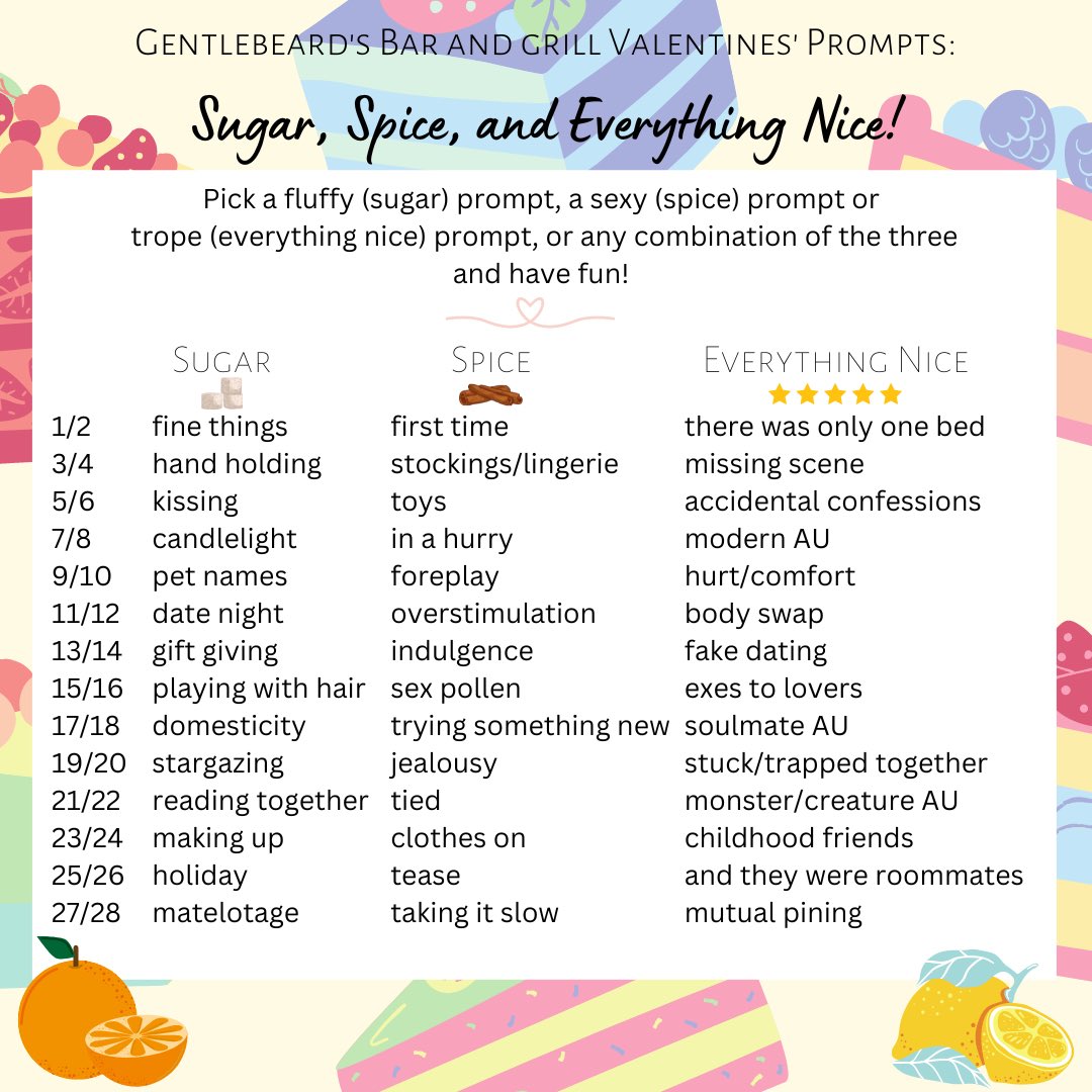 sovngarde's tweet image. Gentlebeards Bar and Grill Discord server is doing a #gentlebeard centric art &amp;amp; fic prompts event all throughout the month of February. Start planning your creations now and come join us! #GBBGvalentines