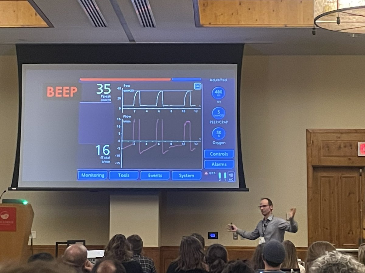Luke Wohlford (@retinueofblue) on Twitter photo ICU guru <a href="/SkylerLentz/">Skyler Lentz</a> walked us through one of the scarier beeps in the unit - pressure alarms! As an approach, first find out if it’s a delivery problem or a compliance problem #StoweEM23 ICU guru <a href="/SkylerLentz/">Skyler Lentz</a> walked us through one of the scarier beeps in the unit - pressure alarms! As an approach, first find out if it’s a delivery problem or a compliance problem #StoweEM23