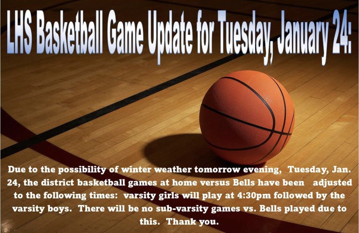LeonardISDath's tweet photo. 🚨Game time change for basketball tomorrow🚨 https://t.co/K9VEl84F9I
