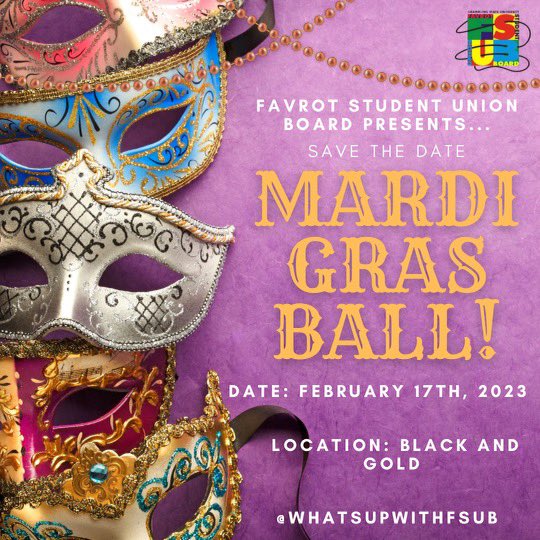 #gramfam the date is set! Mardi Gras Ball will be February 17, 2023! 🎭