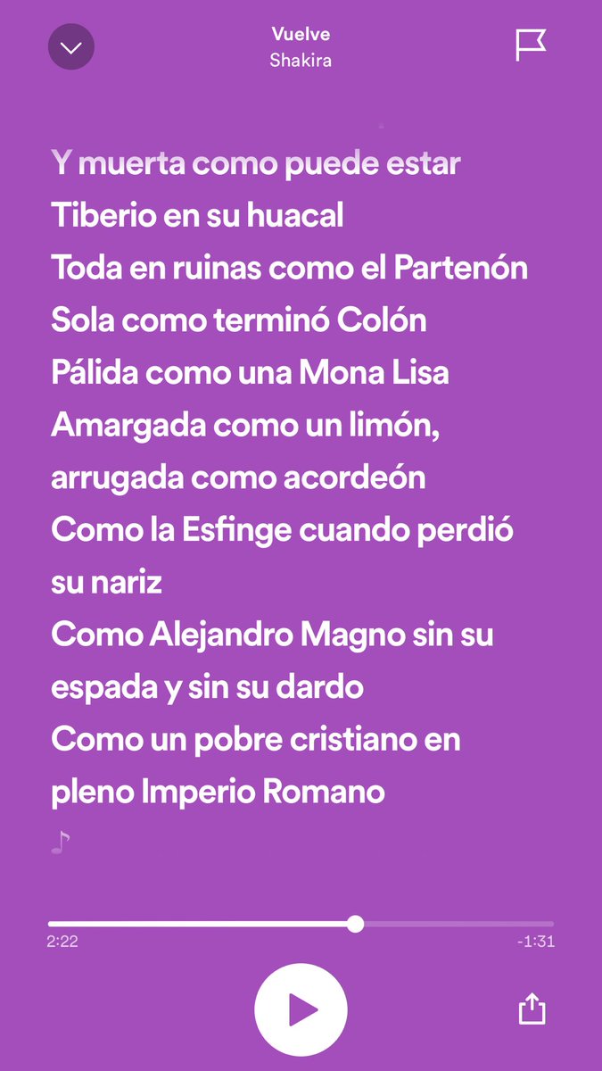 Otro de los grandes logros de Shakira fue resumir los principales eventos de la historia antigua en “Vuelve”