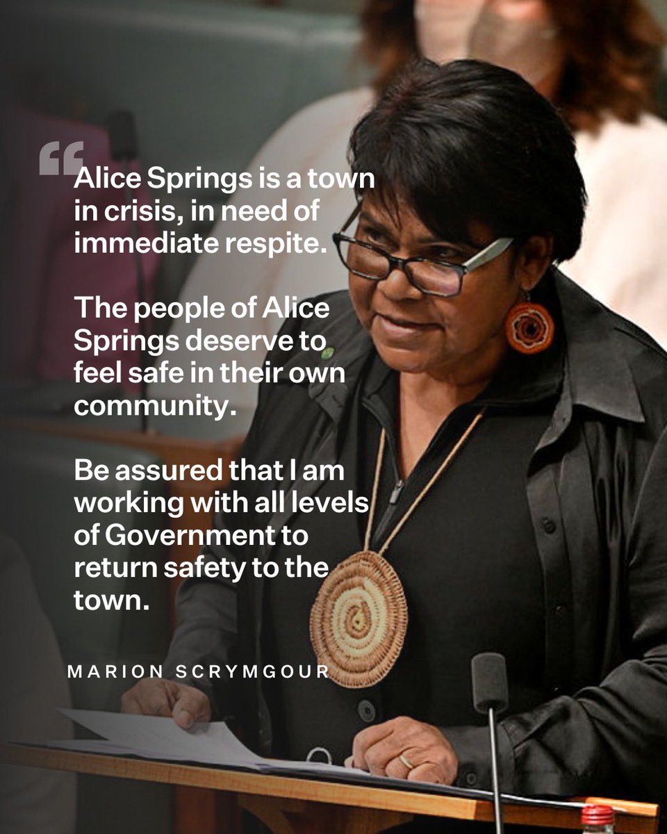 I’m working hard to restore order to our town of Alice Springs.