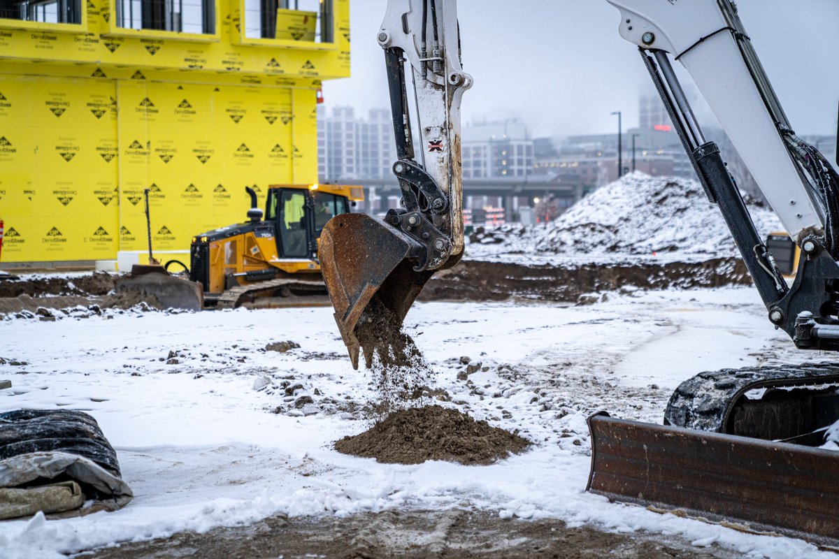 This is not just any scoop of dirt, friends. It’s the first dirt scoop on our way to opening our new Cedar Rapids brewery this fall. 
Not bad for a Monday!