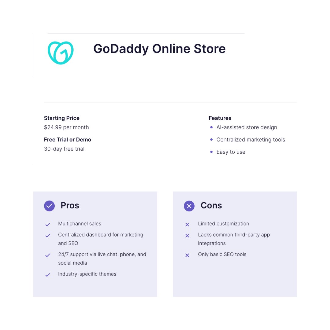 GoDaddy’s GoCentral online store is a user-friendly platform for startups and small businesses. The essential feature of a GoDaddy Online Store plan is to get your products or services online quickly, so you can start selling immediately. 

#domains #webhosting #business #Digital