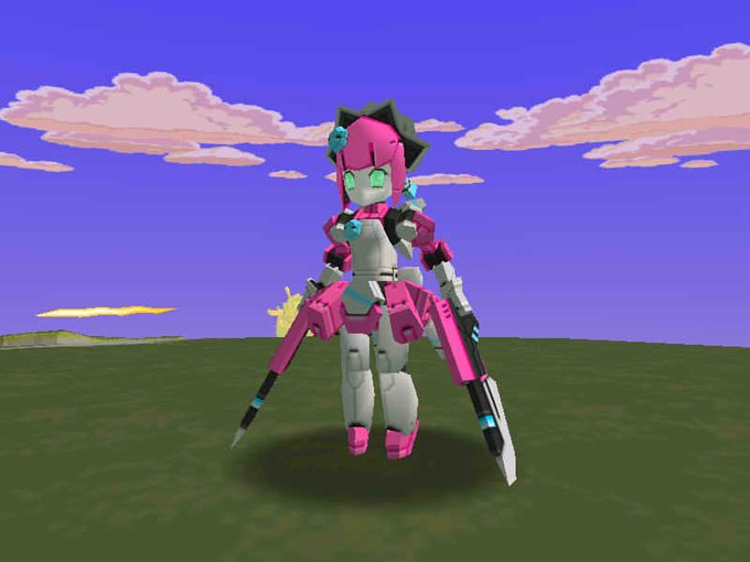 #公式画像とうちの子並べようぜ 
メイド← →バニー 