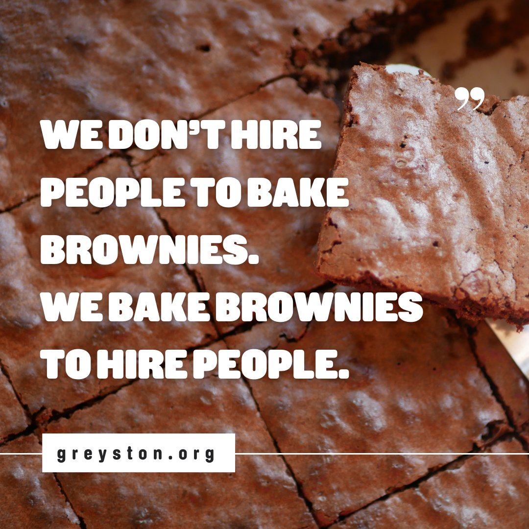GreystonBakery's tweet image. We&apos;re on a mission to spread sweetness and opportunity with every bite of our delicious brownies. A square slice of deliciousness, a helping hand to success through inclusive employment. That&apos;s the Greyston way.

#eatbrownieschangelives #openhiring #inclusivehiring #socialimpact