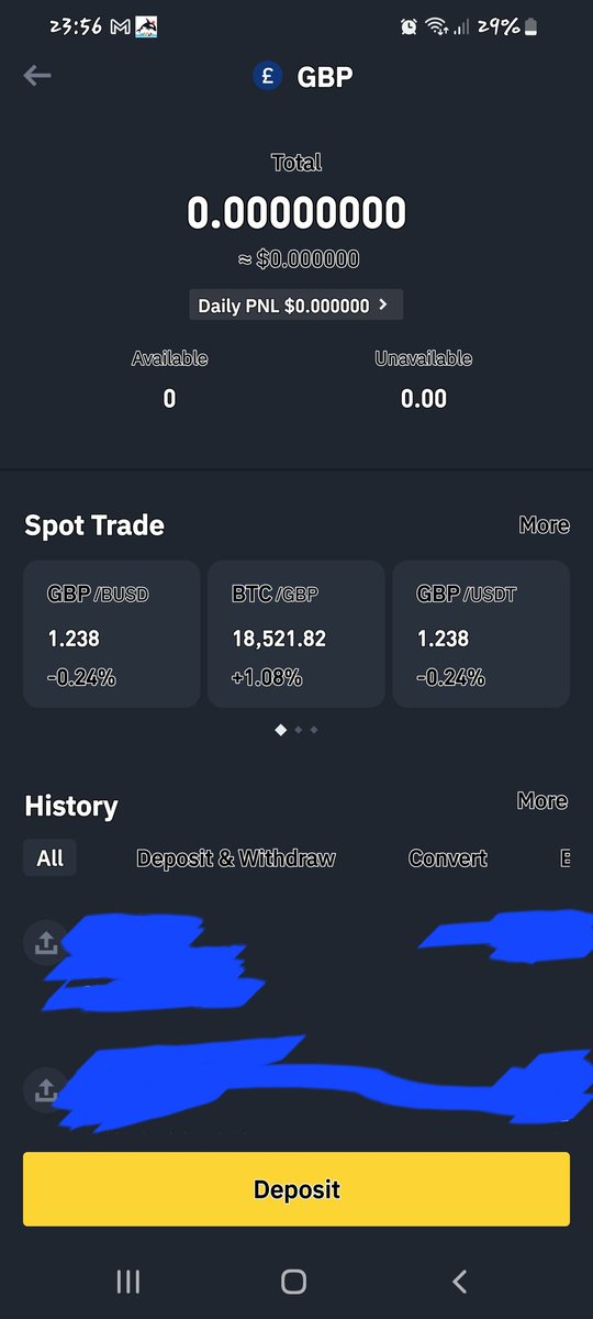 Cryptadamist's tweet photo. 🚨👀🚨
#Binance has removed the "withdraw funds" buttons for both $GBP and $EUR from both the #Binance site as well as the app. (h/t @Denizkkz) https://t.co/mugd73bo4I