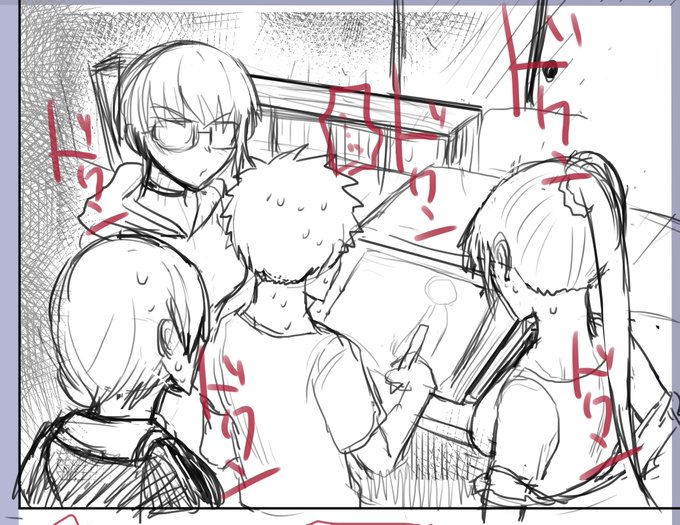 アワーズGH連載中の漫画「修羅場でイキてるポルノ屋さん」、2話はお楽しみいただけたでしょうか?来月号も掲載予定です。
3人の女に囲まれながらペンを握っています。なんなんですか? 