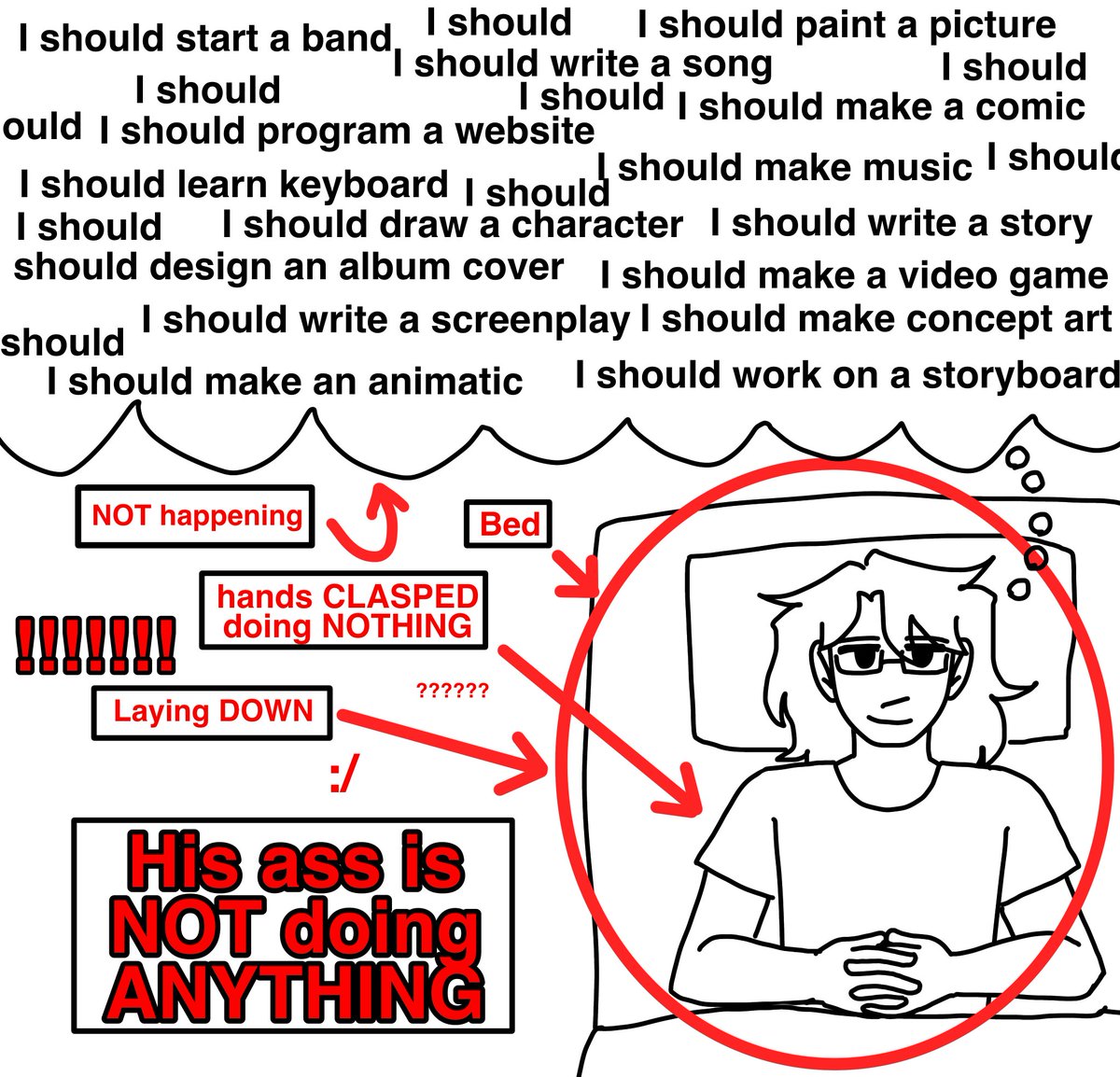 catfinches's tweet image. self-portrait