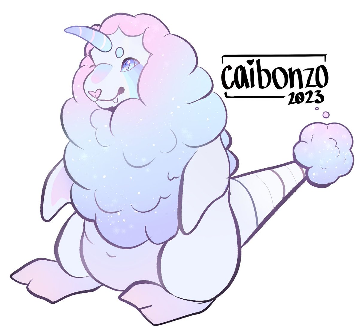 First tweet hehe 
Made the cutest little cotton candy seal for valentines giveaway >U<
#furryartist #furryartwork