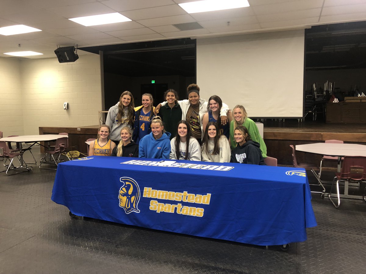 Homestead_Bball's tweet photo. Congratulations Sydney Fream on signing today to play in college. https://t.co/eBeL49db7x