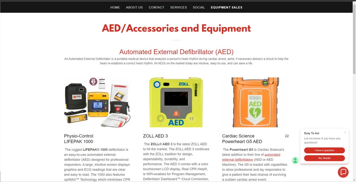 DutyToActLLC's tweet photo. Now we sell AED's, accessories and training equipment!!! 
Offering industry leading brands like Zoll, Physio-Control, Cardiac Science, Defibtech and More!!

Check out https://t.co/yWhqJgfkhy for more information!!! https://t.co/5kH6VToxRa