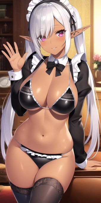 おはダークエルフ #AIart 