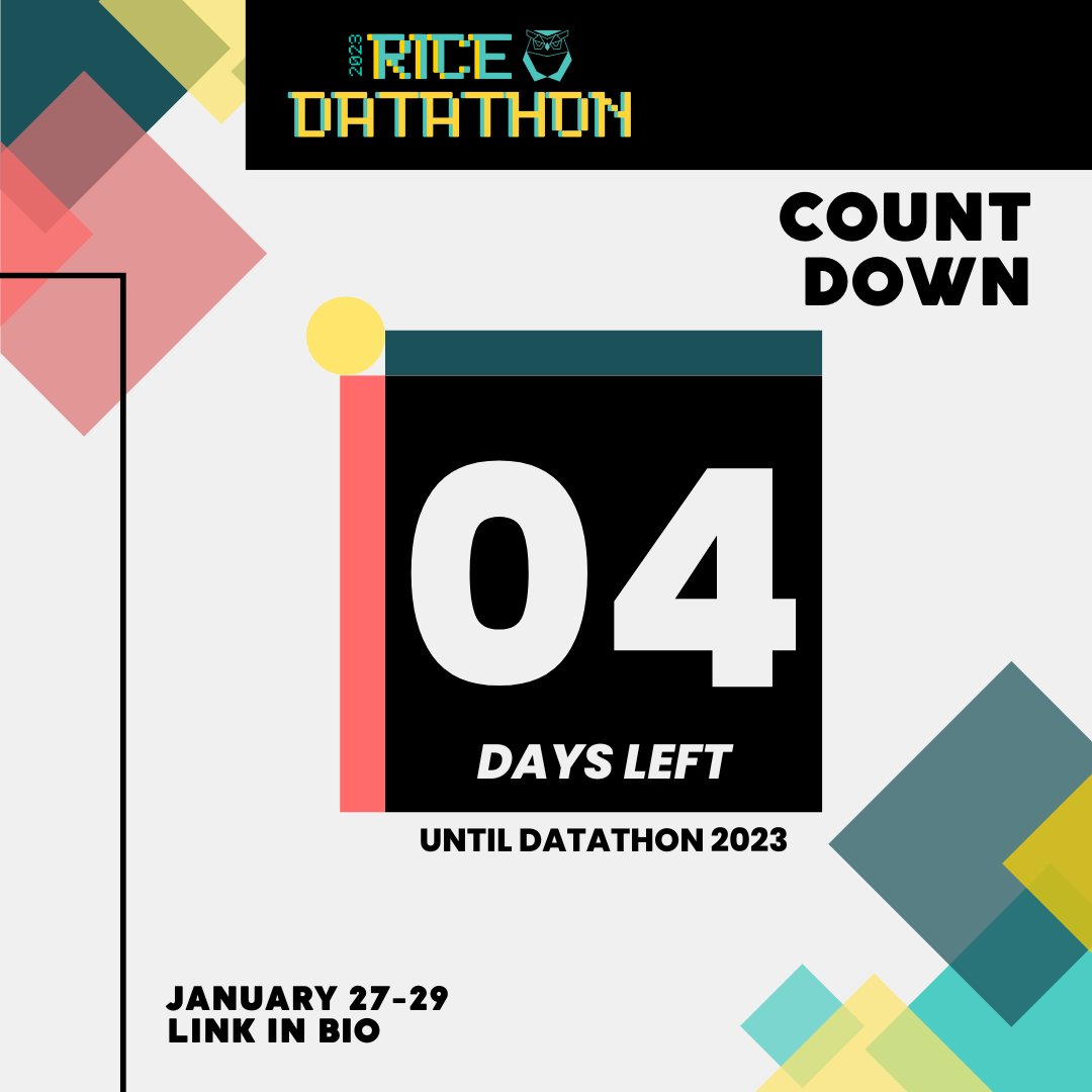 RiceDatathon tweet picture